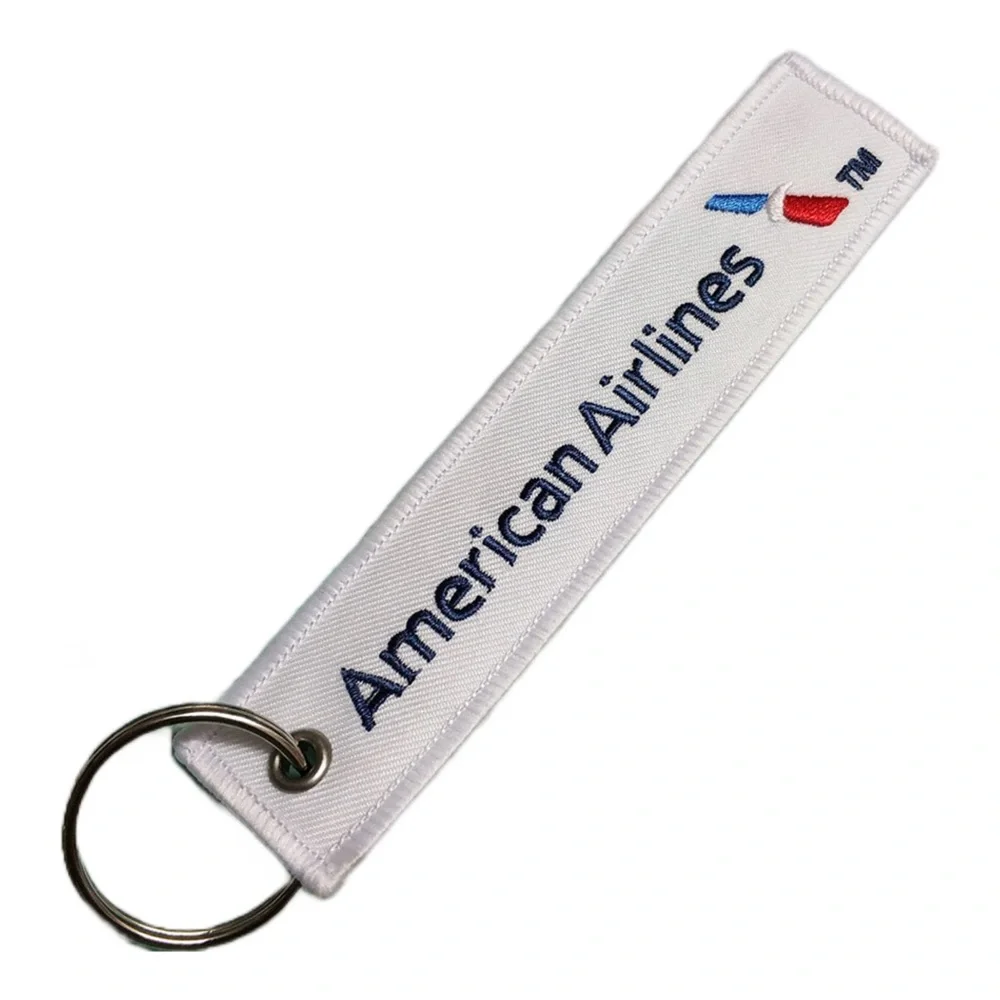 American Airlines AA Flight Attendant Crew Luggage Travel Bag Tag Keychain